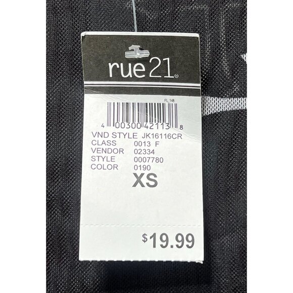 Rue 21 - Women's Short Sleeve Round Neck Bodysuit - Black - Extra Small - Picture 8 of 13